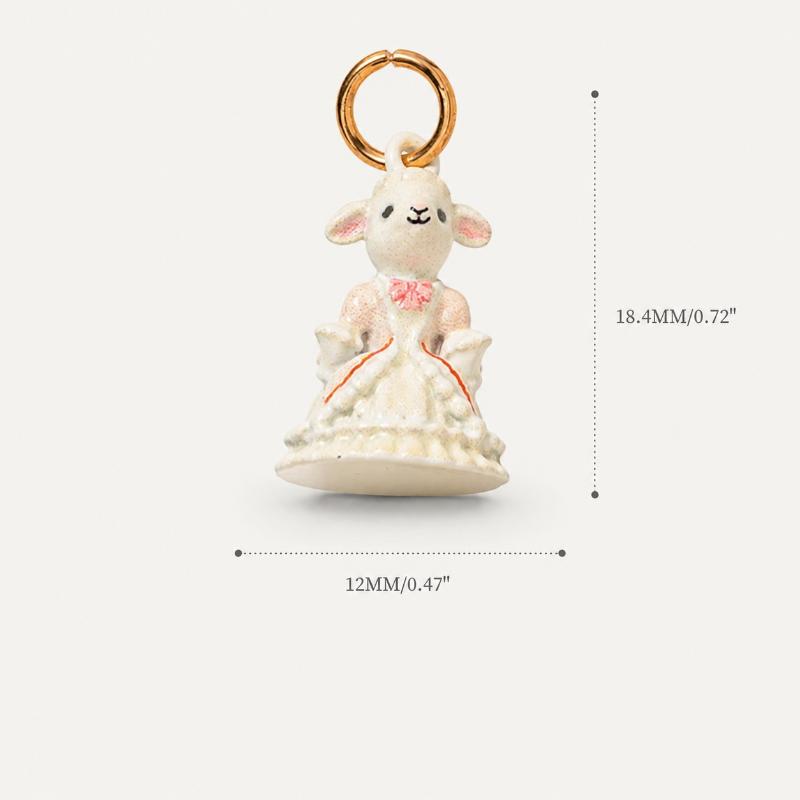 Copper Rococo Animal Figure Charm Pendant Gold Plated Cute Retro Charms For Women Diy Handcraft Bracelet Necklace Accessories