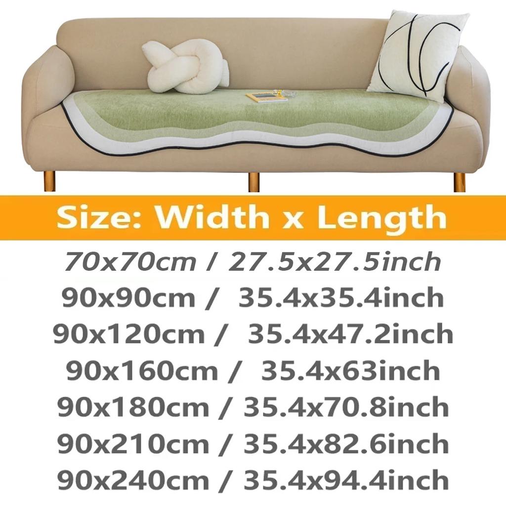 Thicken Chenille Sofa Towel European Universal Sofa Cover Non-Slip Resistant Couch Cover Sofa Towel for Living Room Decor Pad
