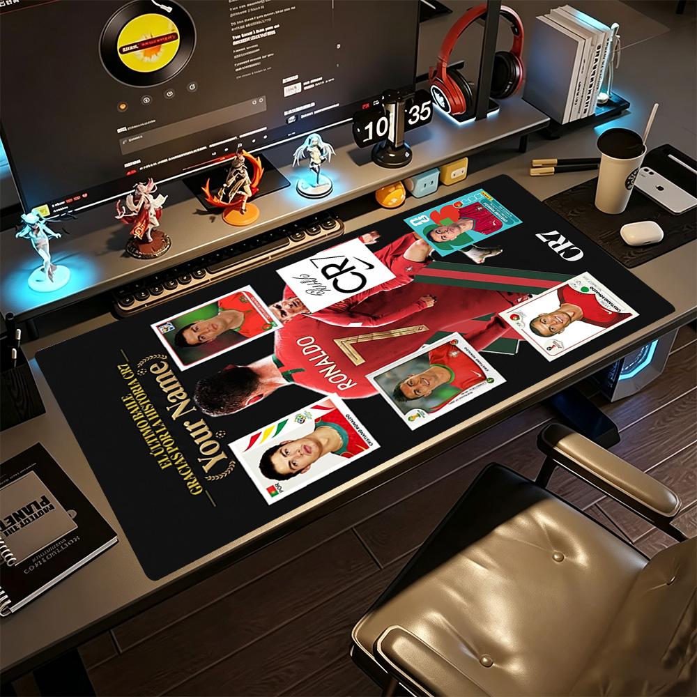 Cristiano Ronaldo Large Mouse Pad Keyboard Pad Computer Desk Keyboard Mat Nonslip Rubber Bottom Suitable For Office Gaming Pc Laptop