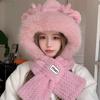 Hat New Autumn and Winter Scarf All In One Hooded Cute Longbao Thickened Warm Hat Cycling Ear Protection Hat