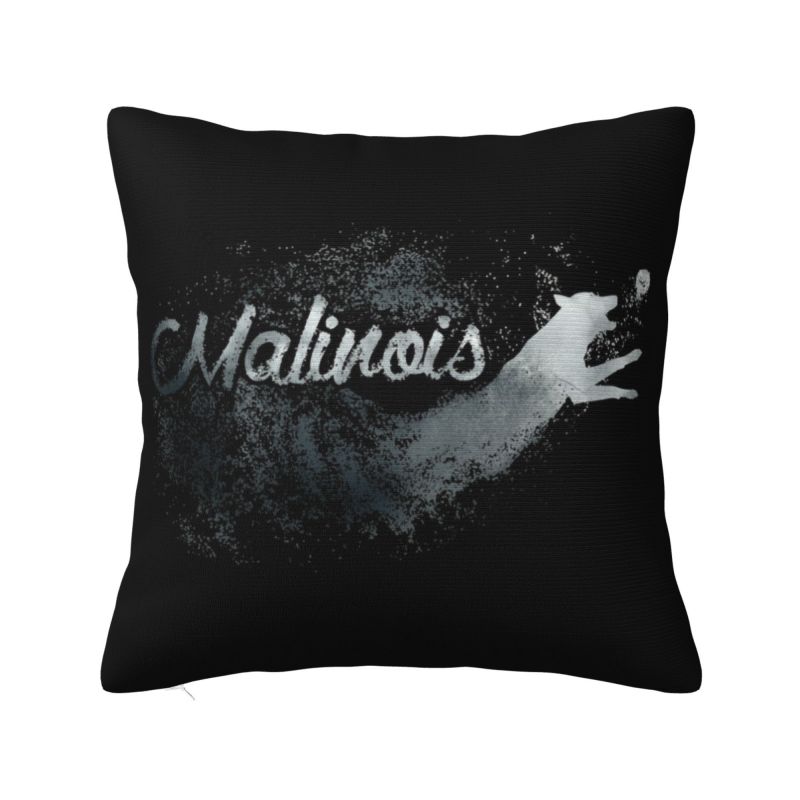 Custom Malinois Dog Luxury Throw Pillow Cover Decoration Belgian Shepherd Mechelaar Chair Cushion
