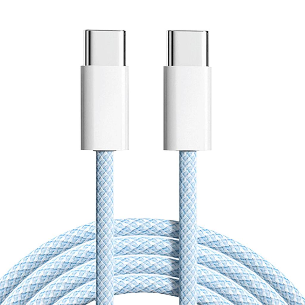 USB C To USB C Cable USB Type C 480Mbps Woven Data Cable Fast Charge Cable For Laptop Smart Phone Length 1M/2M