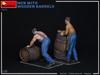 Miniart Wooden Barrel and Male Figure Plastic Model MA38070 1/35 (2 Pieces)