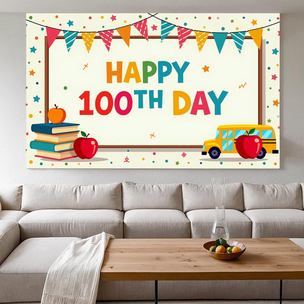 High-quality   Event Supplies   Themed   Colorful   Reusable   Party Decor   Commemorative   Classroom Background   for Students