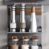 No-Drill Wall-Mounted Double-Layer Kitchen Storage Rack