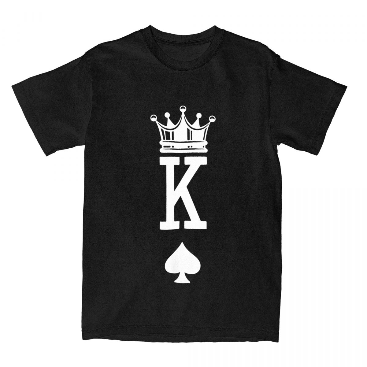 King Of The Hearts Spades Diamonds Club Playing Card Poker Unisexs T Shirt Novelty Tees TShirts 100 Cotton Plus Size Clothes S
