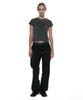 PARTIMENTO WOMEN Ciao Bella 76 Printed Short Sleeve Tee_Charcoal