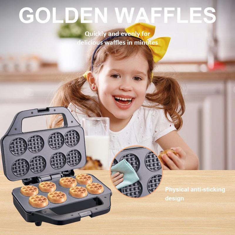 Small Waffle Maker, Sandwich Maker, Toaster, 8-hole Toaster.