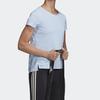 Adidas Training Round Neck Short Sleeve T-Shirt Women Tops Bright-Blue FL8567