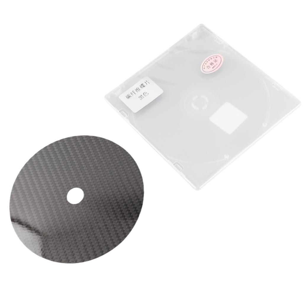 CD DVD Stabilizer Carbon Fiber 0.2mm Tuning Mat Disc Stabilizer for Top Tray Player