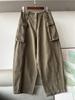 Women's Retro High-Waist Spring Cargo Pants - Straight Leg, 3D Cut