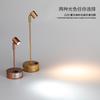 Wiederaufladbare LED-Strahler Glas-Thekenstrahler Schmuck-Display-Lampe Metallstange Lackierverfahren 4,2V3W Gold-Sprühfarbe