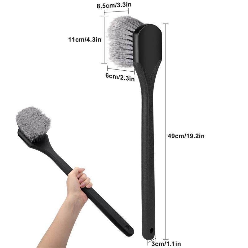 19.69" Car Tire Wheel Rim Cleaning Brush Detailing Brushes Washing Brush Tool Universal Wheel Tire Car Cleaning Accessories