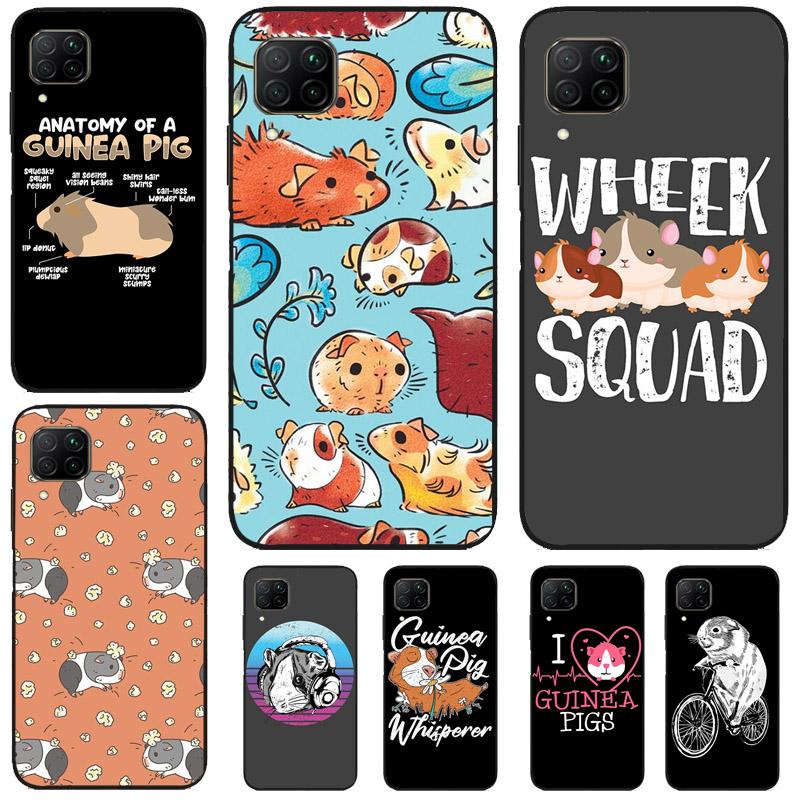 Cartoon Guinea Pig Case For Huawei P30 Lite P40 P20 Nova 11 Pro 3i 8i 11i 9 10 SE 5T Y60 Y61 Y70 Y90 Y91 Cover