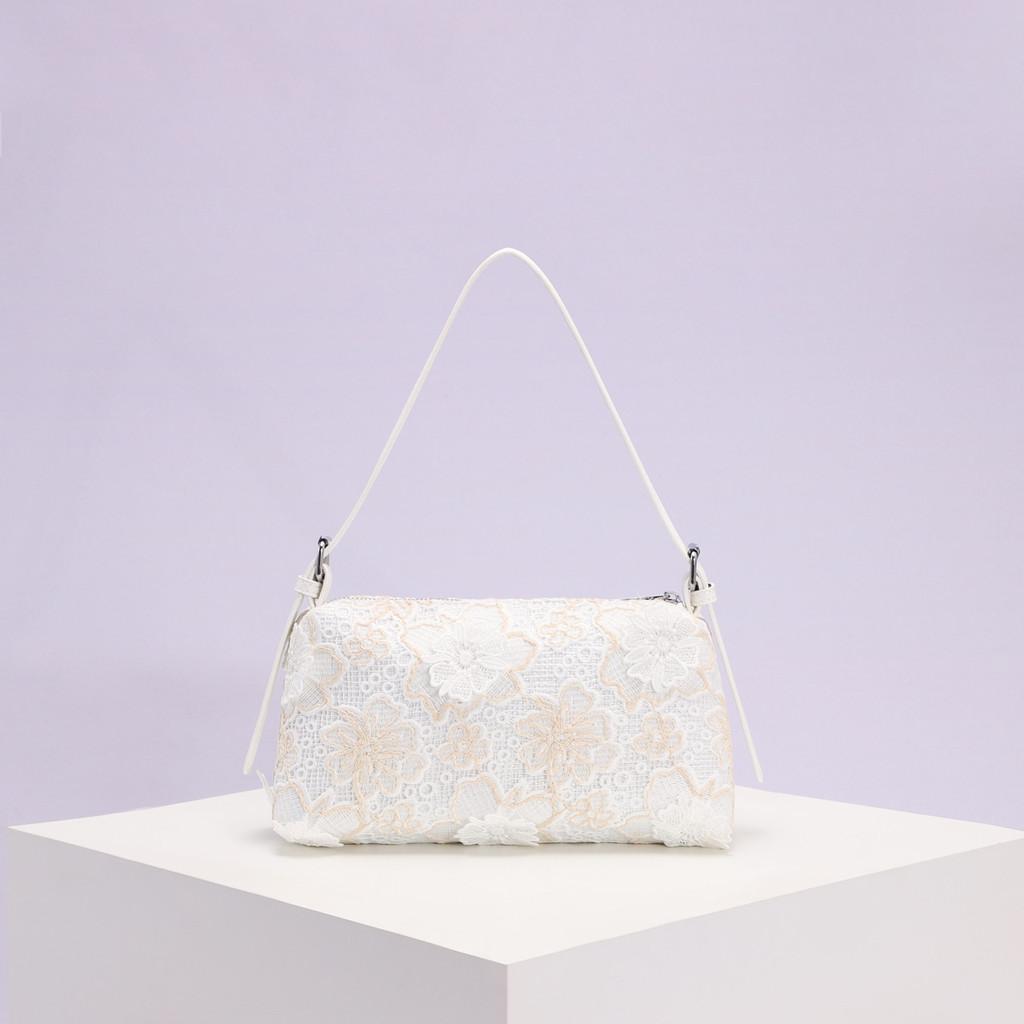 Borsa a mano in PVC con paillettes per donna con chiusura a zip per l'uso quotidiano