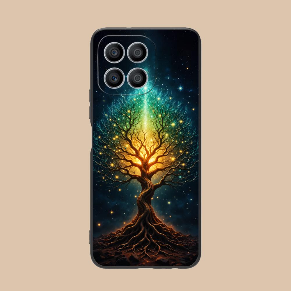 World Life Tree Mobile Phone Case for Honor 90 80 70 60 50 30 20 10 9 8 7 Pro S SE Lite 5G Colorful Printing Cover Cover Luxury