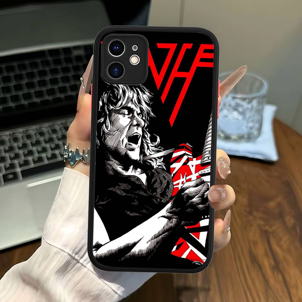E-Eddie Van H-Halen Piosenkarz Do Silikonowego Matowego Etui Na Telefon Dla IPhone 16 Pro Max 15 14 13 12 11 X XS MAX