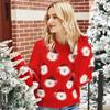 Matching Christmas Sweaters for Women and Round Loose Soft and Warm for Fall and Size XL [Lesmart.jp] Kids, Collar, Fit, Winter, Red,