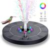 Solar Floating Fountain with Battery and LED Lights for Outdoor Ponds