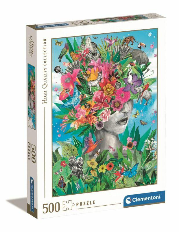 500-piece puzzle. HQ Head in the Jungle