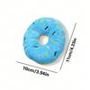 1pc Realistic Donut Shaped Squeaky Plush Dog Toy – Soft Sound Emitting Chewable Pet Toy, Interactive Boredom Relief for Puppies and Small Dogs