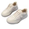 Leather White Shoes Women's Summer Sports and Leisure Women's Shoes Trendy Women's Shoes Versatile Fashion Travel Board Shoes Women