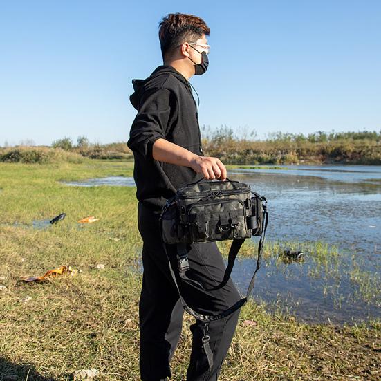 Rybářská ledvinka velkokapacitní design s více kapsami odolná rybářská ledvinka odolná proti opotřebení