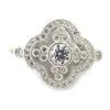 Silver Ring 'Sissi' White Silver (rhodium) - 15x15 Mm
