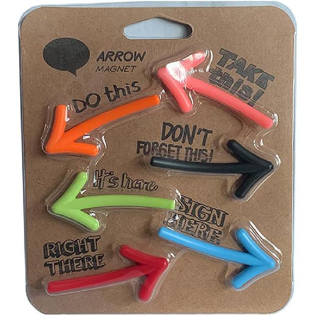 6pcs Set Arrow Marker Magnetic Fridge Magnet Decor Refrigerator Magnets Sticker Home Decoration Accessories Office White Board Holding Pictures Cards