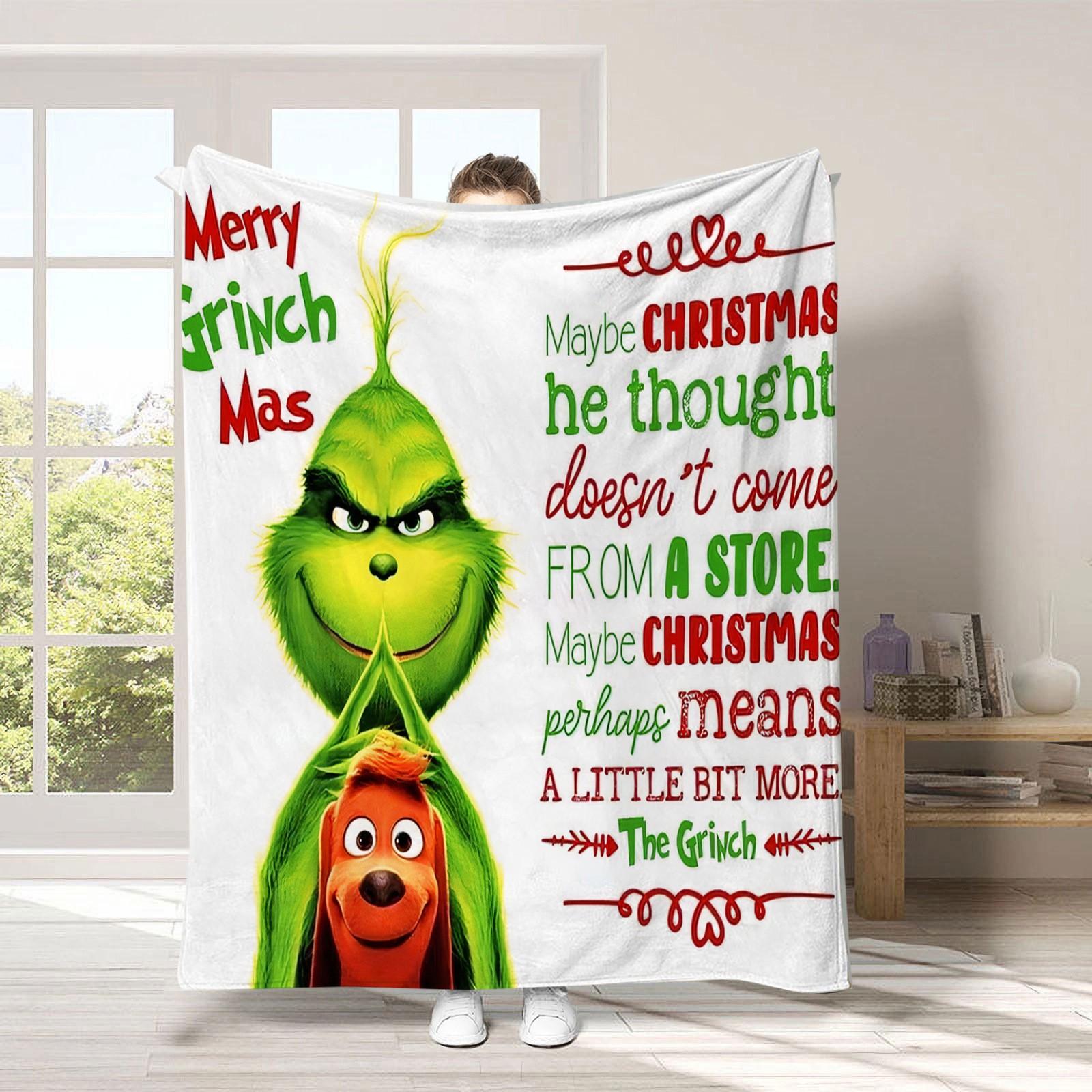 

Новорічна ковдра М яка та зручна плюшева вовняна фланелева ковдра One Size