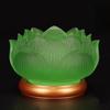 Glass Lotus Candlestick Buddha Hall Candlestick Temple Candle Holder Pray for Auspiciousness No Candles Included Home Decoration