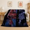 Kpop BBTS Kim Seok Jin Singer Flannel Blanket Soft Warm Throw Blanket for Bedroom Living Room Bed Travel Camping Picnic Gift