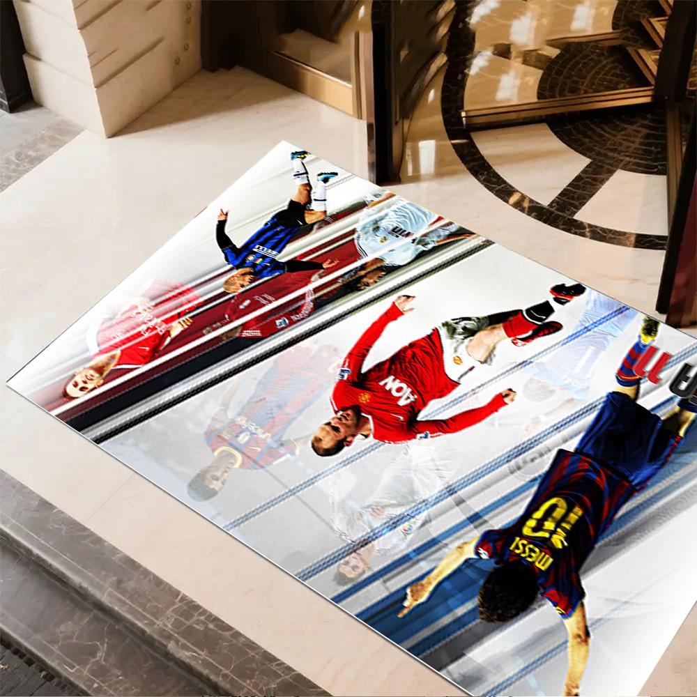 Man Urban Floor Mat Design for Foyer Living Rooms Kitchen Bedrooms Anti-slip Rug Decorate Offices Perfect Gift for Women/Men