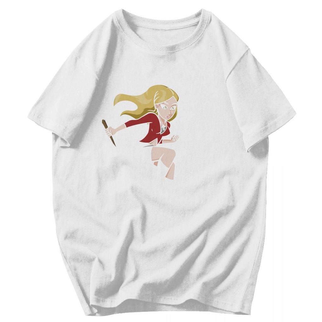 Men T Shirt Buffy The Vampire Slayer Cartoon Unique Y2K Graphic Quality Unisex Clothes T Shirts