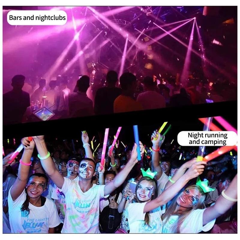 Led Glowing Lightstick Luminous Flashing Sticks For Concert Birthday Party Atmosphere Props Idol Concert Held-Up Support Sticks