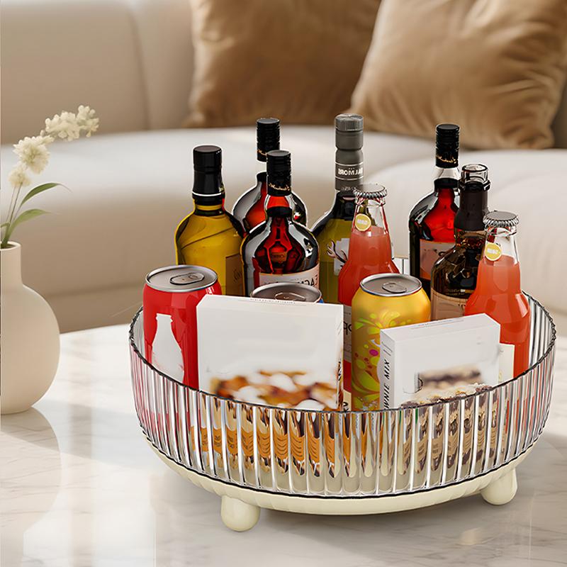Cosmetic Storage Box, Large Capacity,Rotating Desktop Skincare Product Rack,Multi-functional Rotating Spice Rack For Kitchen Use