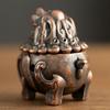 Mini Size Kirin Lion Incense Burner Vintage Incense Stick Holder Sandalwood Censer  Home Decoration
