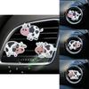 New Acrylic Cartoon Cow Car Perfume Clip Air Vent Decorative Cute Cow