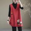 DIMANAF 2024 Pulovere Mărimi Mari Primăvară Femei Model Vestă Fără Mâneci Pulovere Matlasate Tricotaje Stil Casual Pulover Larg
