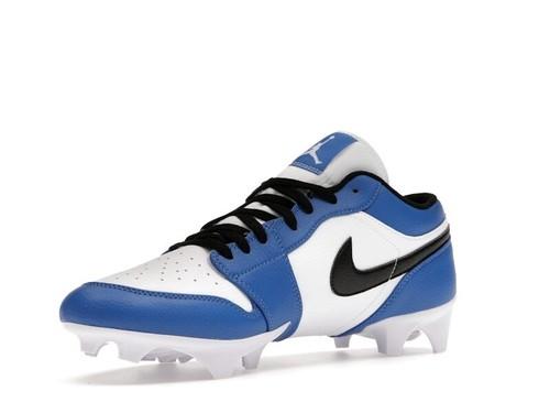 Jordan 1 TD Cleat Low White Black Royal - FJ6245-104