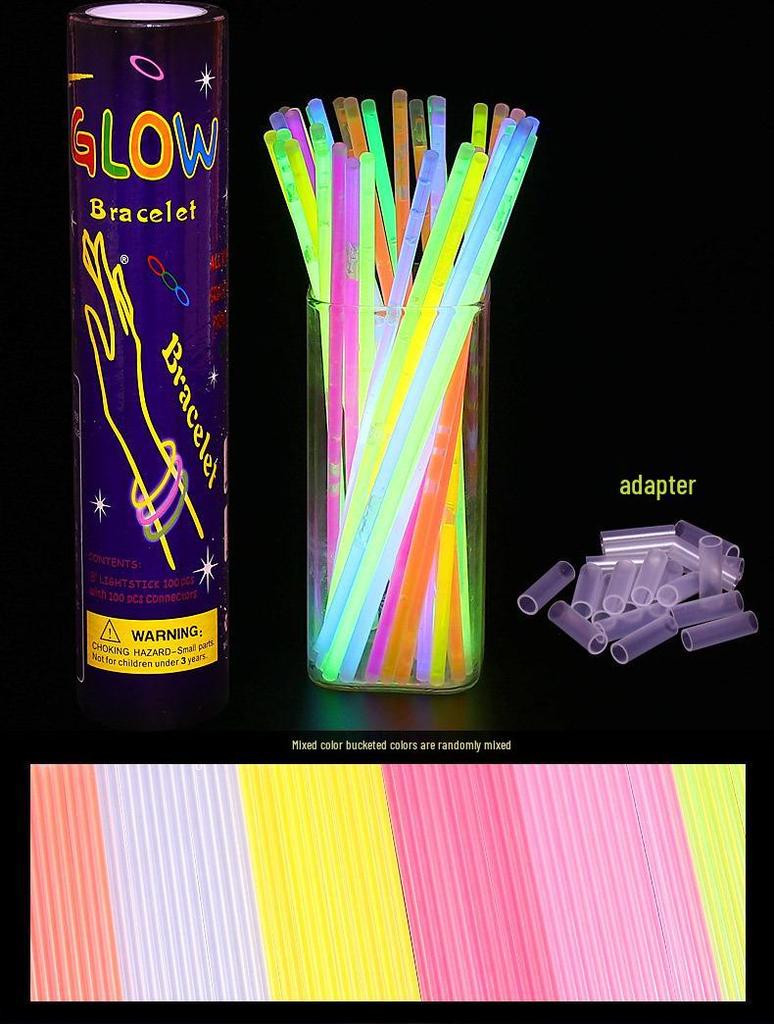 Glow Stick Flashing Wand - Fluorescent Light for Outdoor, Concerts, Night Markets