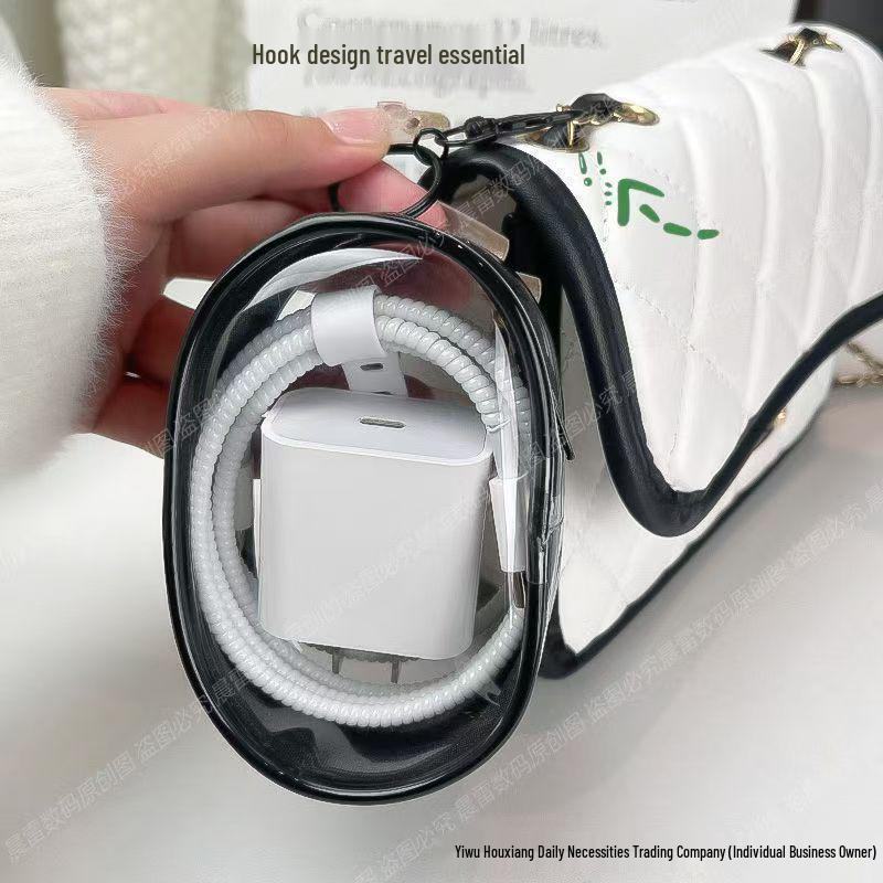 Portable Travel Organizer: Data Cable, Charger, Earphone & Phone Storage Pouch