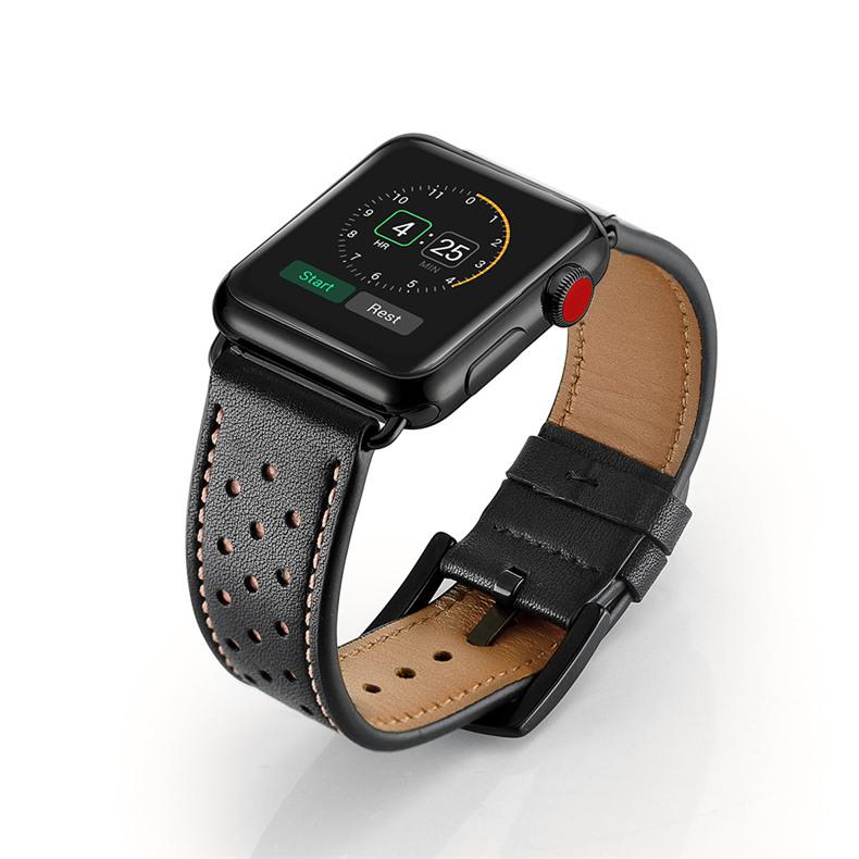 Leather strap For Apple Watch band 44mm 40mm iWatch band 42mm 38mm First layer cow leather bracelet apple watch serie 3 4 se 6 7