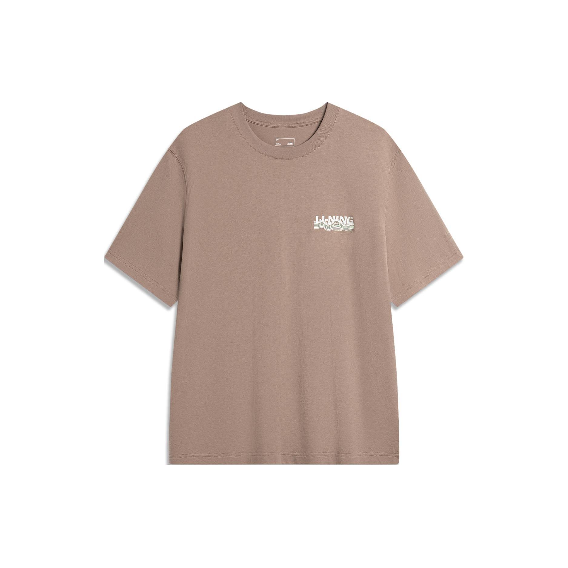 Li-Ning Graphic T-shirt Light Brown Men s AHSU301-5 L
