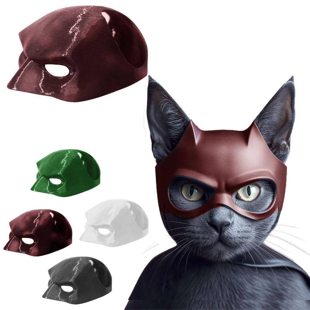 Cosplay kostýmní doplněk Bat Cat Avenger maska černá pavučina kočka maska pro kočky a psy