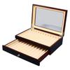 Pen Display Box 23 Slot Double Layer Transparent Top Pen Collection Display Box for Anniversaries