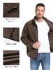 Jachetă de iarnă pentru bărbați MoFiz Fleece Boa Boa Cold Solid, Îmbrăcăminte exterioară, Jachetă, Palton, Vreme, Rezistent la vânt, Cald, Navetă, Casual, Drumeții, Culoare, Simplu,