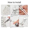 1Pair Lock Shoe laces Without ties Metal Buckle Laces Round Elastic Laces Sneakers Kids Adult No Tie Shoelaces Shoes Accessories