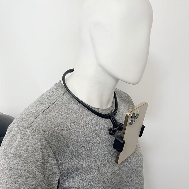 Cycling Collar Neckband Phone Live Streaming Stand Action Camera Neckband Recorder Stand