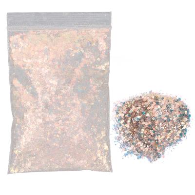 Nagelglitzer-Paillettenpulver, gemischte Flocken, funkelnd, glänzend, Nagelkunst-Dekoration, 50 g